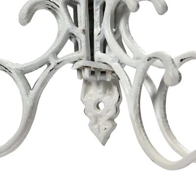 Storied Home Antique Decorative Cast Iron Multi Hook Wall Hanger: Swivel Hooks, Vertical Storage 5 Storied Home Antique Decorative Cast Iron Multi Hook Wall Hanger: Swivel Hooks, Vertical Storage - Image 3