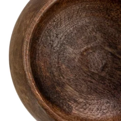Storied Home Mango Wood Bowl, Walnut Finish -Interio Store GUEST fdd7592f ec8d 48a7 84b4 97af77eade5f